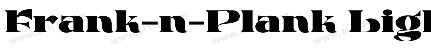 Frank-n-Plank Light字体转换